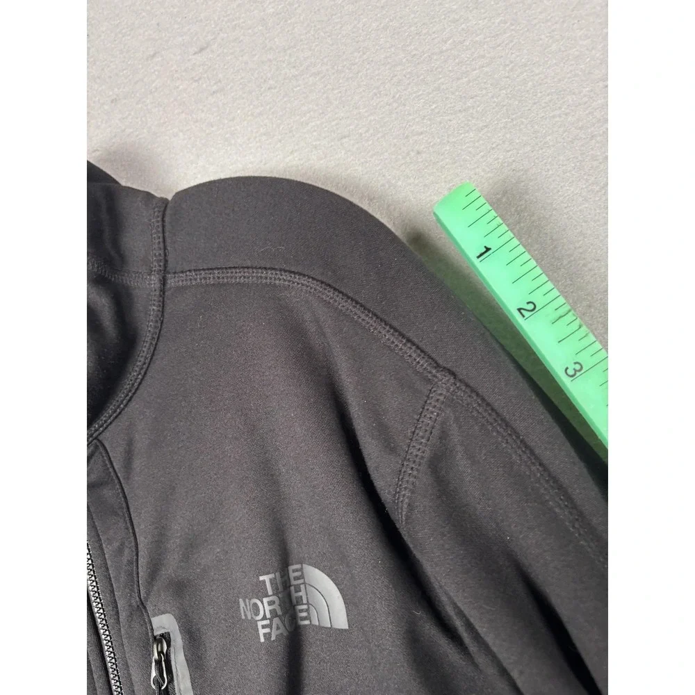 The North Face Jacket Mens Large Black Softshell Fleece Lined Full Zip Hiking